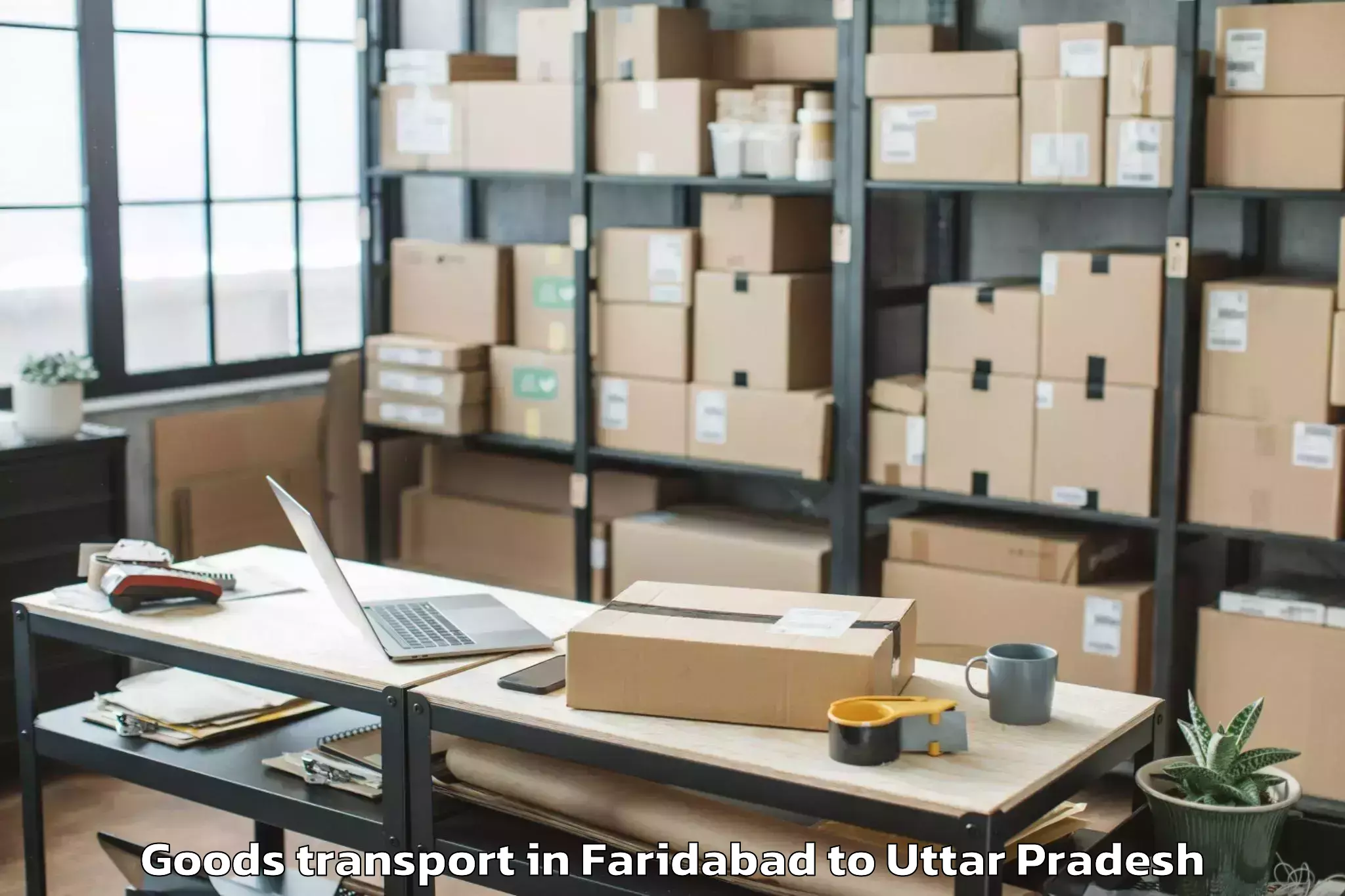 Discover Faridabad to Shopprix Mall Meerut Goods Transport